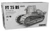 GSI Creos Meng Model 1/35 French FT 75 BS Self-Propelled Gun Plastic Model Kit MTS059 (Tank)