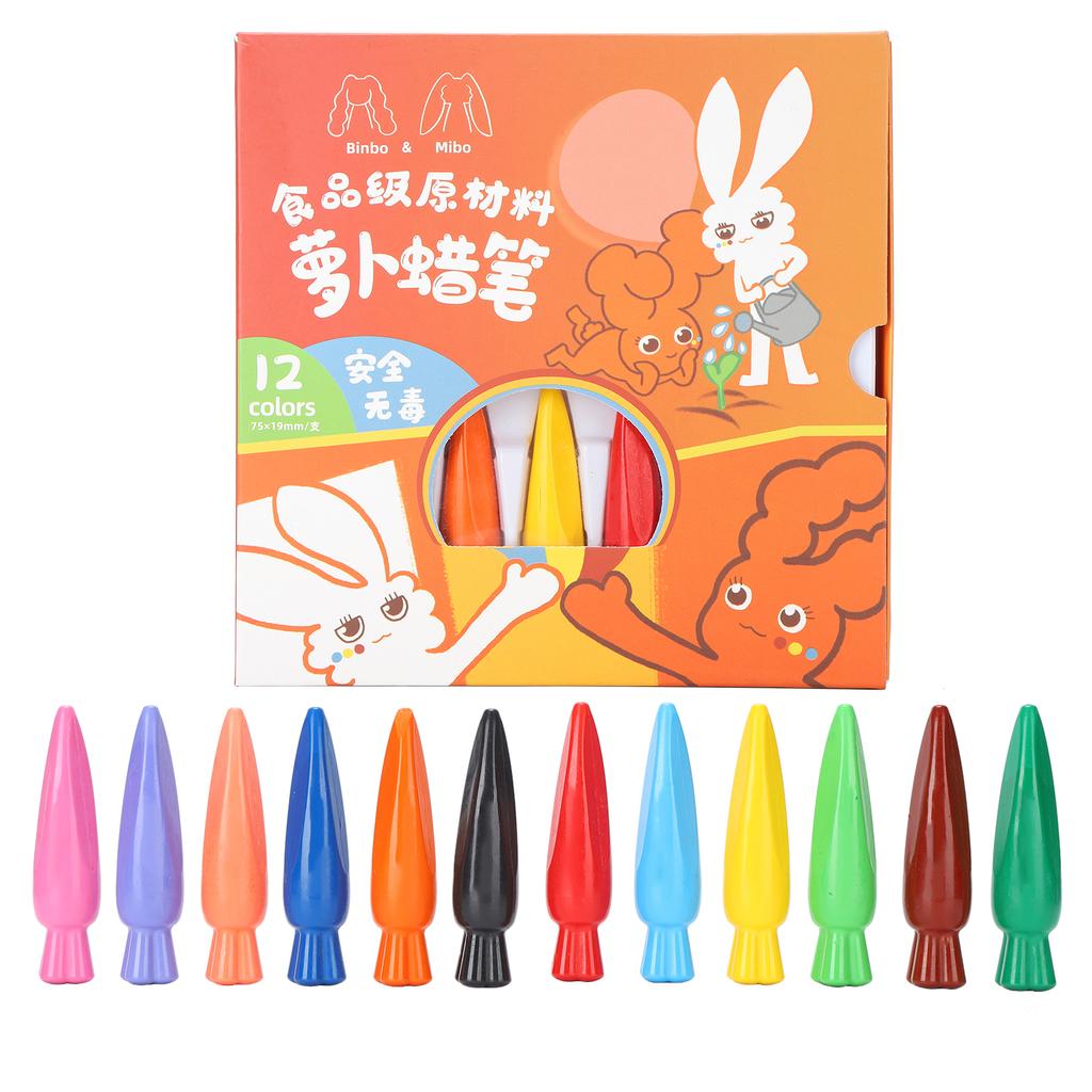 12Pcs Oil Pastel Children s WaterSoluble Graffiti Crayon Set Cartoon Painting Pencil