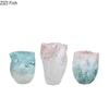 Pink Blue Gradient Glass Vase Hydroponics Plant Pots Table Decoration Flowers Arrangement Floral Vases Room Aesthetic Decor