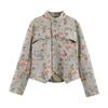 Styl europejski i amerykański, hurtowa odzież damska, modny wszechstronny żakardowy blazer temperamentny 6895250 419