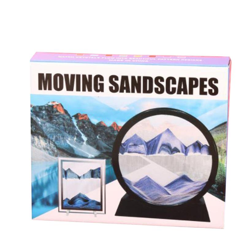 Fließendes Sandgemälde für Wohnzimmer, multifunktionale Dekoration, 3D-Sandbild, einfach entspannend