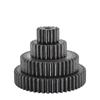 1 Pezzo Ruota Dentata Piana 2 Modulo 10 11 12 13 14 15 16-25 Denti Acciaio al Carbonio SC45# Ingranaggio Cilindrico Altezza 20 mm Denti Temprati ad Alta Frequenza