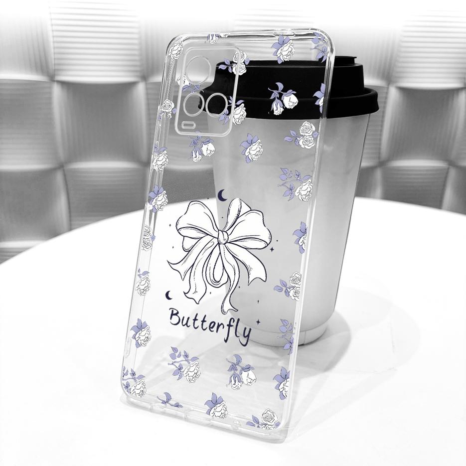 For Vivo Y33s 4G Case V2109 New Butterfly Painted Cover For Vivo Y21 Y21e Y21s Y21t Soft Silicone Case For Vivo Y33t Y 21 s Bags
