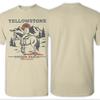 Men T-Shirt Yellowstone Dutton Ranch Vintage Cowboy Sunset Leisure 100% Cotton Tee Shirt Short Sleeve  T Shirts O Neck Clothes