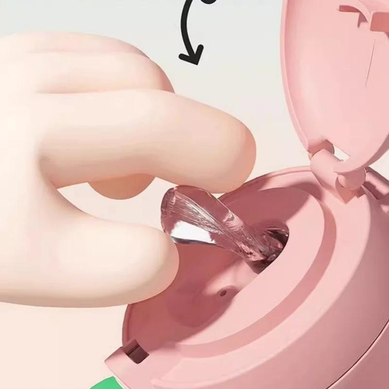 Bablov 550ML Thermos Water Bottle With Straw Cute Cartoon Stainless Steel Vacuum Flask Kids Portable Outdoor Camping Water Cup