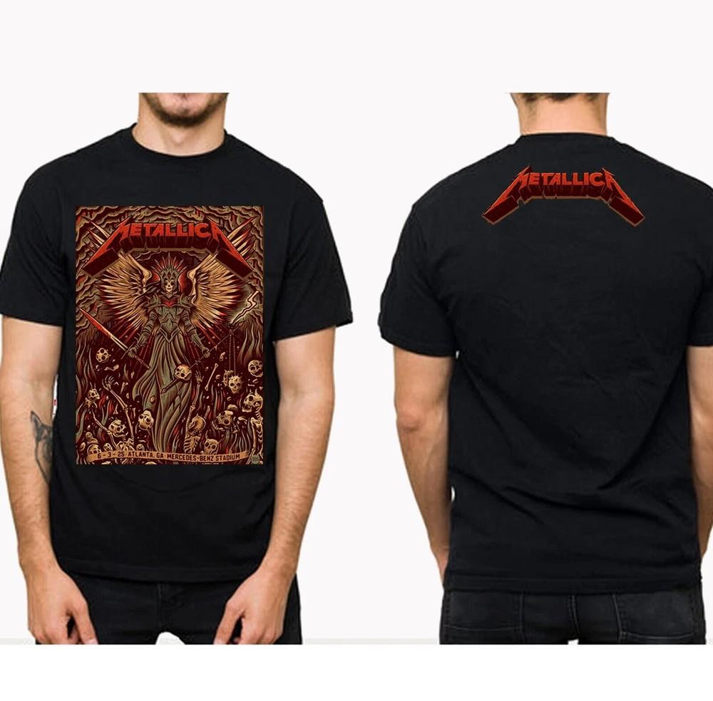 Metallica Перепечатка M72 Pop Up Атланта 3 июня 2025 Тур Фан Графическая Футболка Унисекс XL