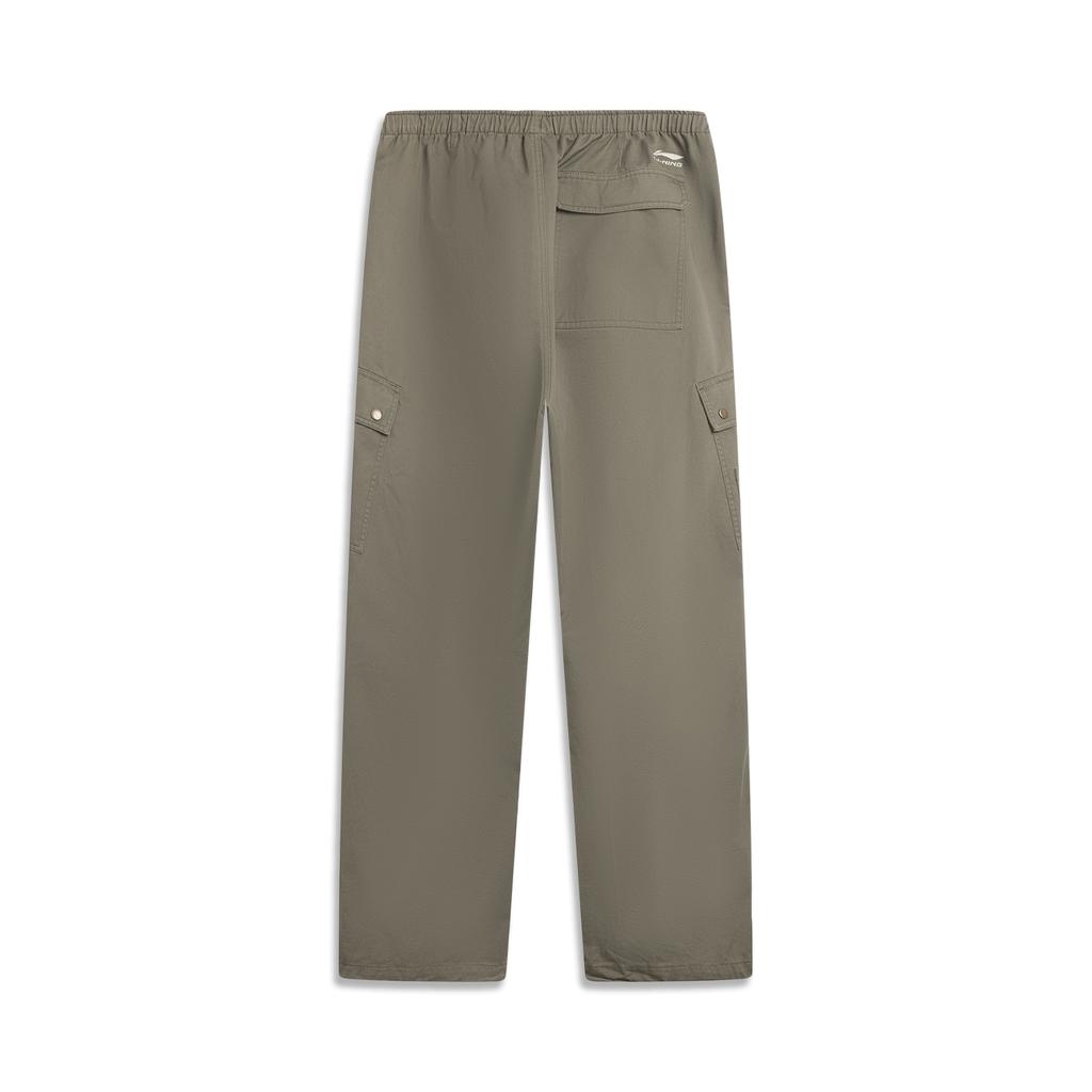 Li Ning Sports Lifestyle Series Loose Embroidered Autumn Casual Pants Men Bottoms AKXV379-2