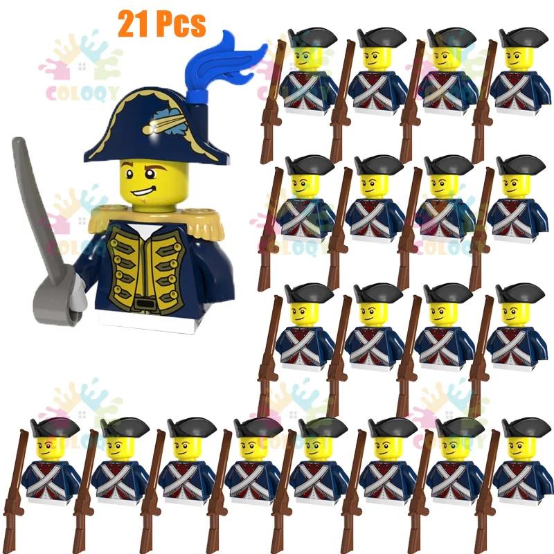 Kids Toys Imperial Navy Building Blocks Red Blue General Soldiers Set Mini Action Figures Toys For Kids Christmas Gifts