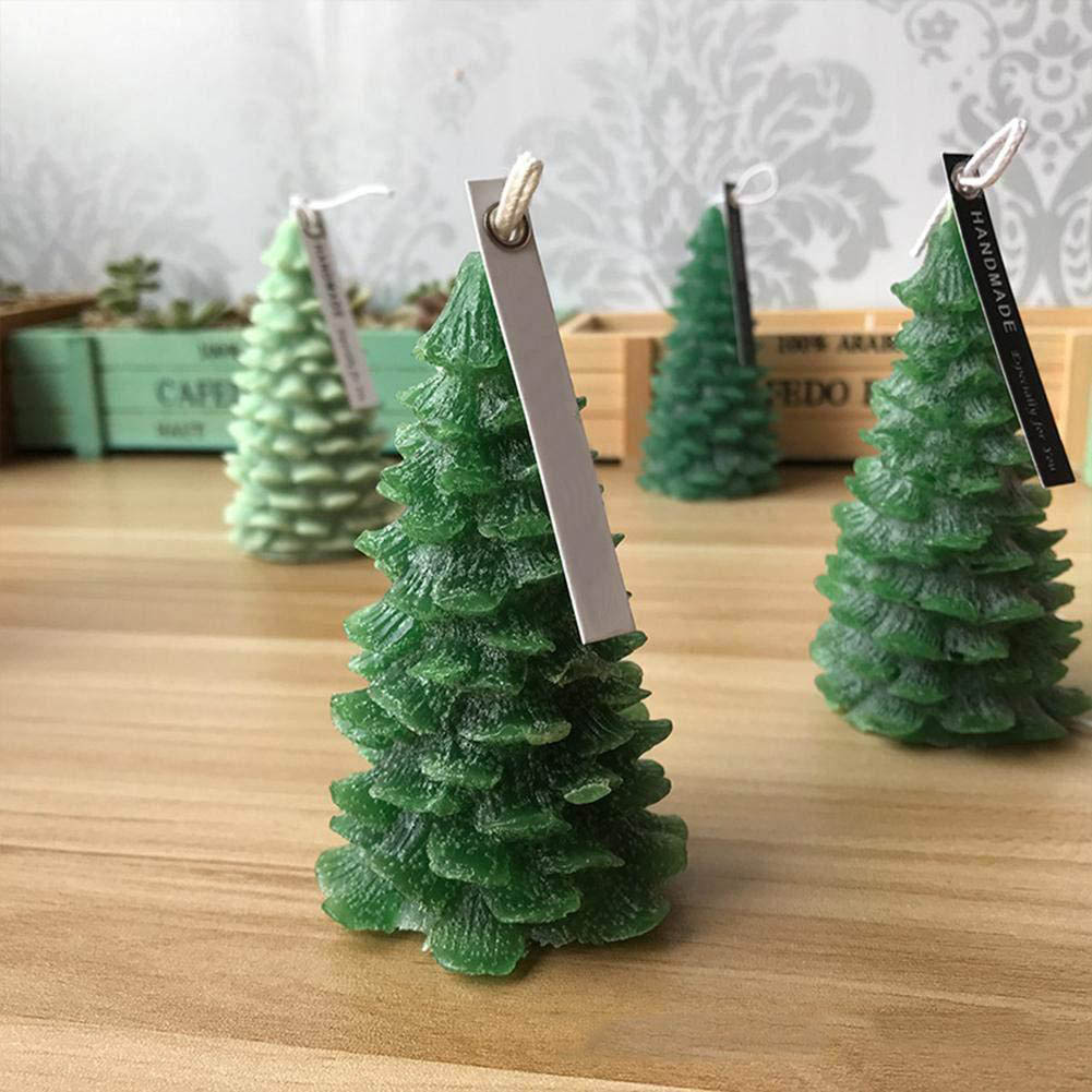 3D Silicone Christmas Tree Mould Baking Dessert Mould Christmas Tree Mould for Soap Candle