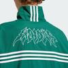 Adidas Originals Flames Jacket Three Stripes Color Block Pattern Printed Sports Jacket Men Jacket Forest-Green IS0195
