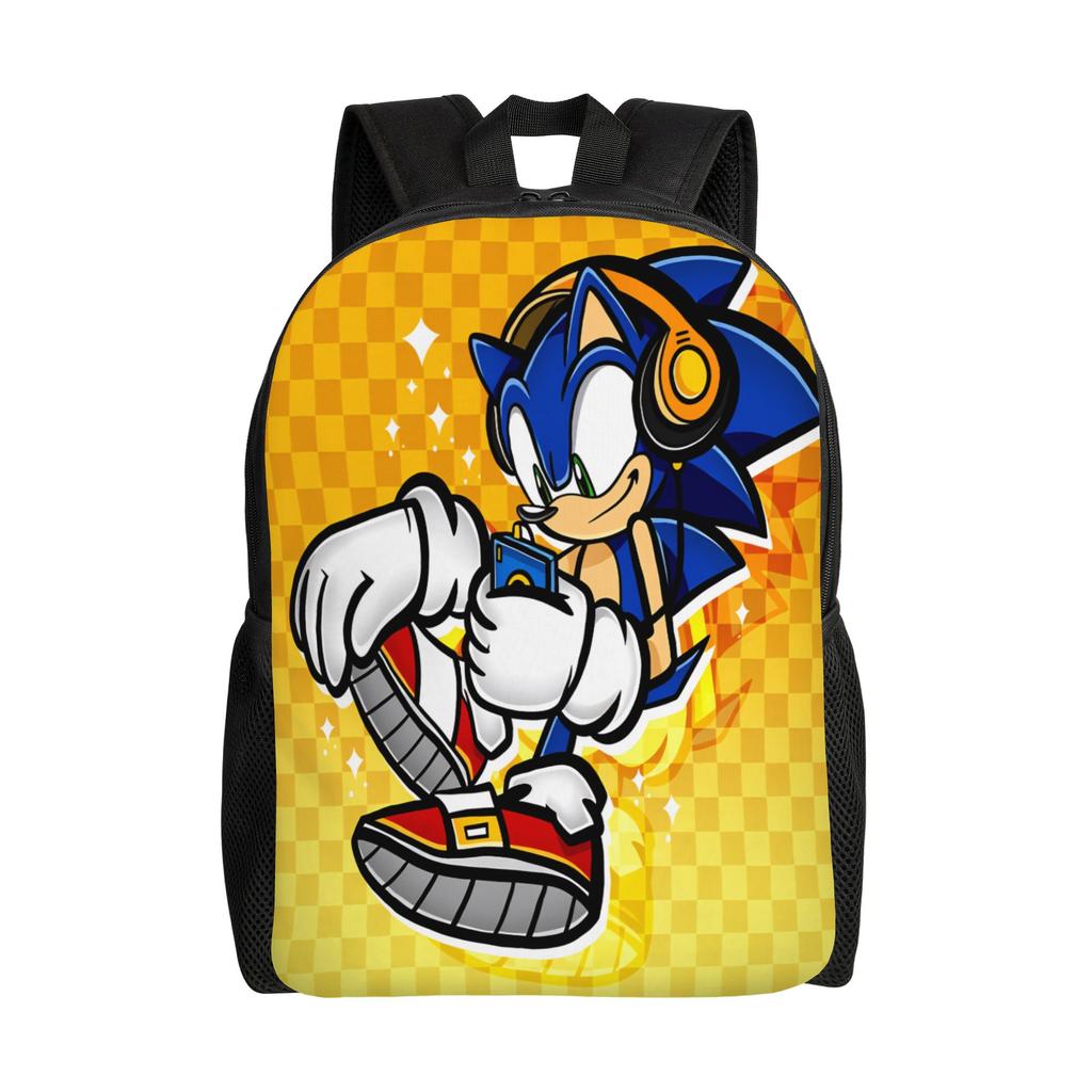 Sonices the H-Hedgehogs Backpack Kawaii Backpacks Male College Soft High School Bags Designer Rucksack
