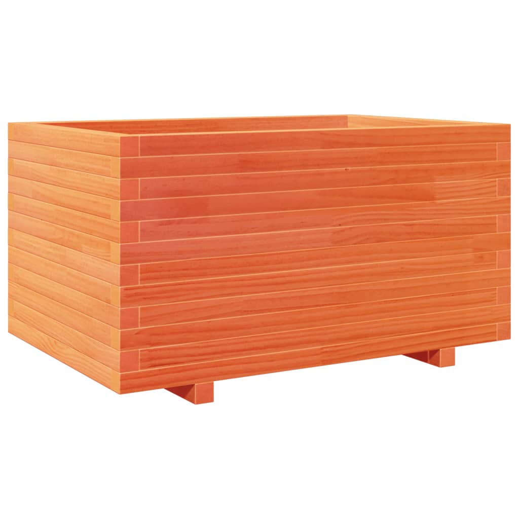Vidaxl Garden Planter, Waxed Brown, 90X60X49.5 Cm, Pine Wood