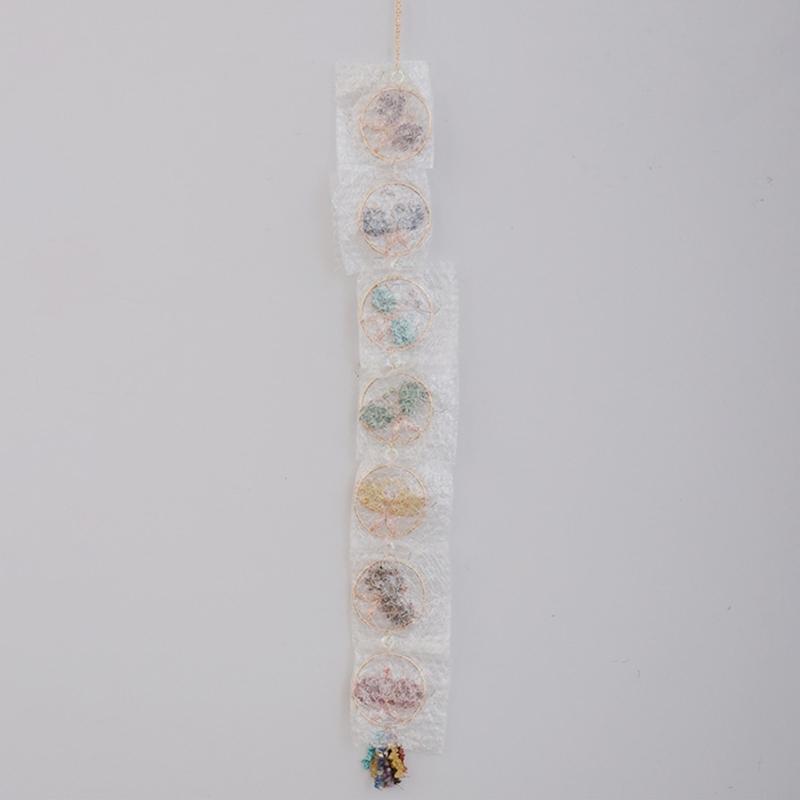 62KD Natural Crystal Stone Butterfly Hanging Pendants Sun Catchers for Home Garden