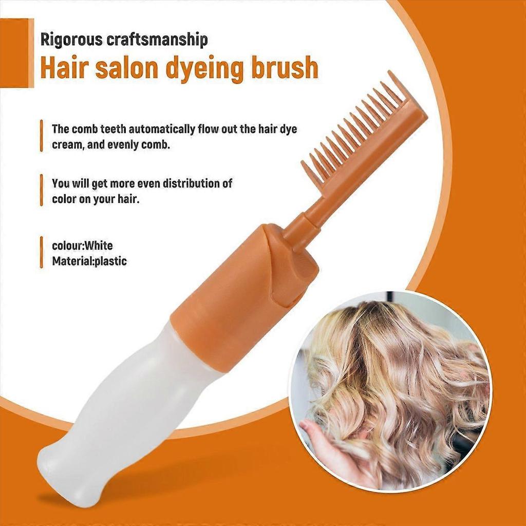 Hair Dyeing Comb Hair Dyeing Brush with Bottle DIY Combing Salon Tool