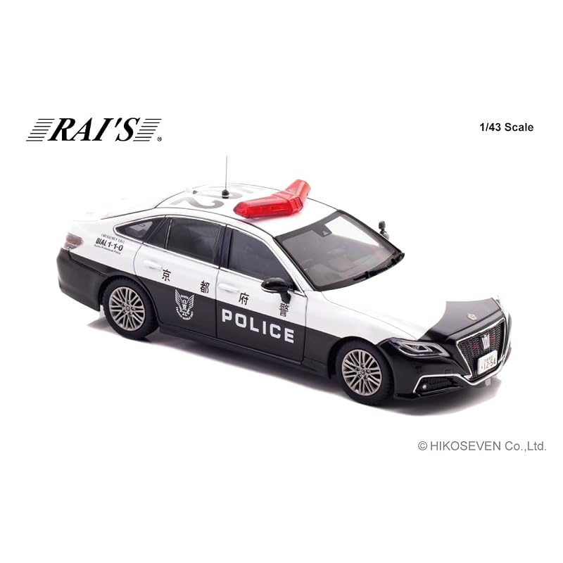 RAI'S 1/43 Toyota Crown Hybrid (AZSH21) 2024 Kyoto Prefectural Police Traffic Department Mobile Traffic Unit Vehicle (K02) Finished Model H7432402