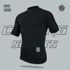Mens Cycling Jersey Shorts Set - Quick Dry Milk Silk Short Sleeve Top With 6 Horizontal Stripes Breathable Bike Wear