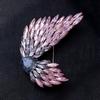 Fashionable and Luxurious Angel Wing Brooch, High-end Women's Exquisite Gradient Crystal Wing Brooch, Personalized Brooch
