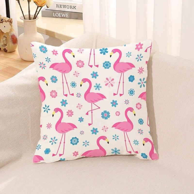 Rosa Flamingo Kissenbezug Kissen für Sofa Quadratisch Auto Suite Zimmer Dekoration