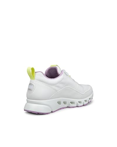 ECCO MULTI-VENT W Women's Genuine Leather Sneakers with GORE-TEX Waterproofing, 88028361097, White/White/Lavender Mist, Size 23.0 Cm, 3E