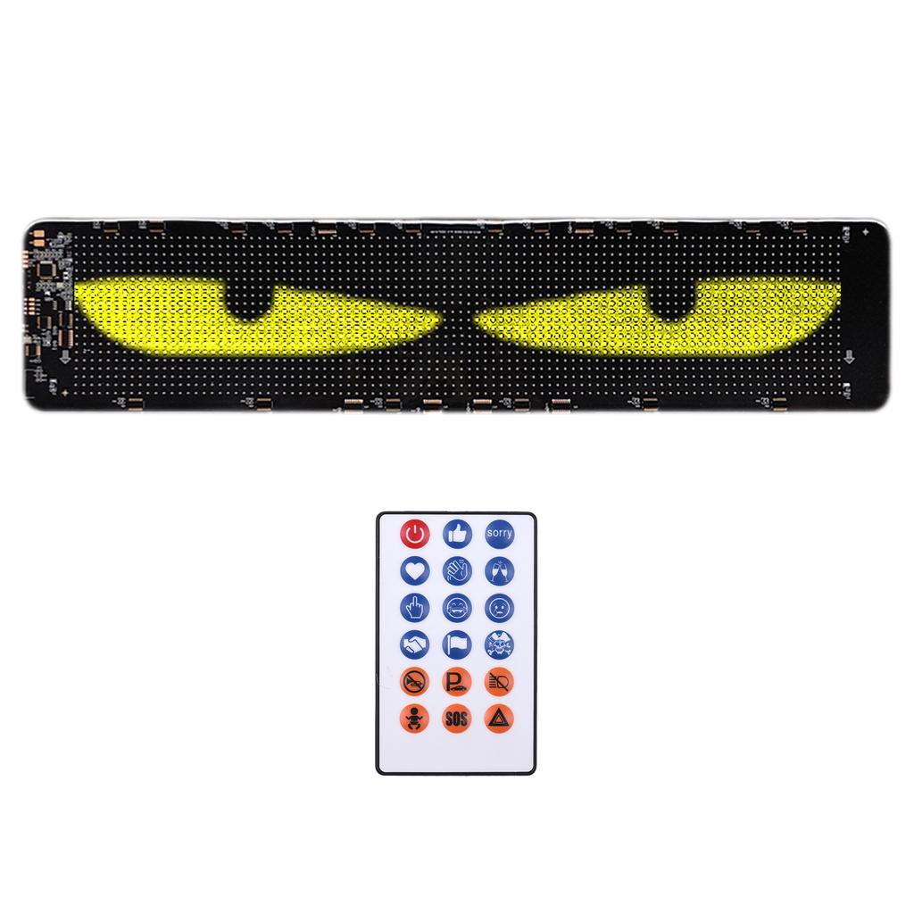 DIY Eyes Light for Windshield with Remote and APP Control BT Connect Programmable Colorful Led Eyes