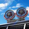 Car Fan Double Head USB Fan for Car, Vehicle Cooling Fan Brushless Motor 3 Speed, 360Rotation, for Car Dashboard