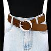 Velvet Buckle Waist Cincher: Women's Simple Belt for Jeans & Dresses