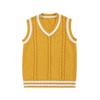 Women's College Style Knitted Vest: 2024 Spring/Autumn Wool Sleeveless Sweater Layering Top
