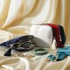 Portable Jewelry Storage Bag With Tassel Pendant Ring Zipper Crystal Bracelet Storage Multi-Layer Large Capacity Storage Pouch