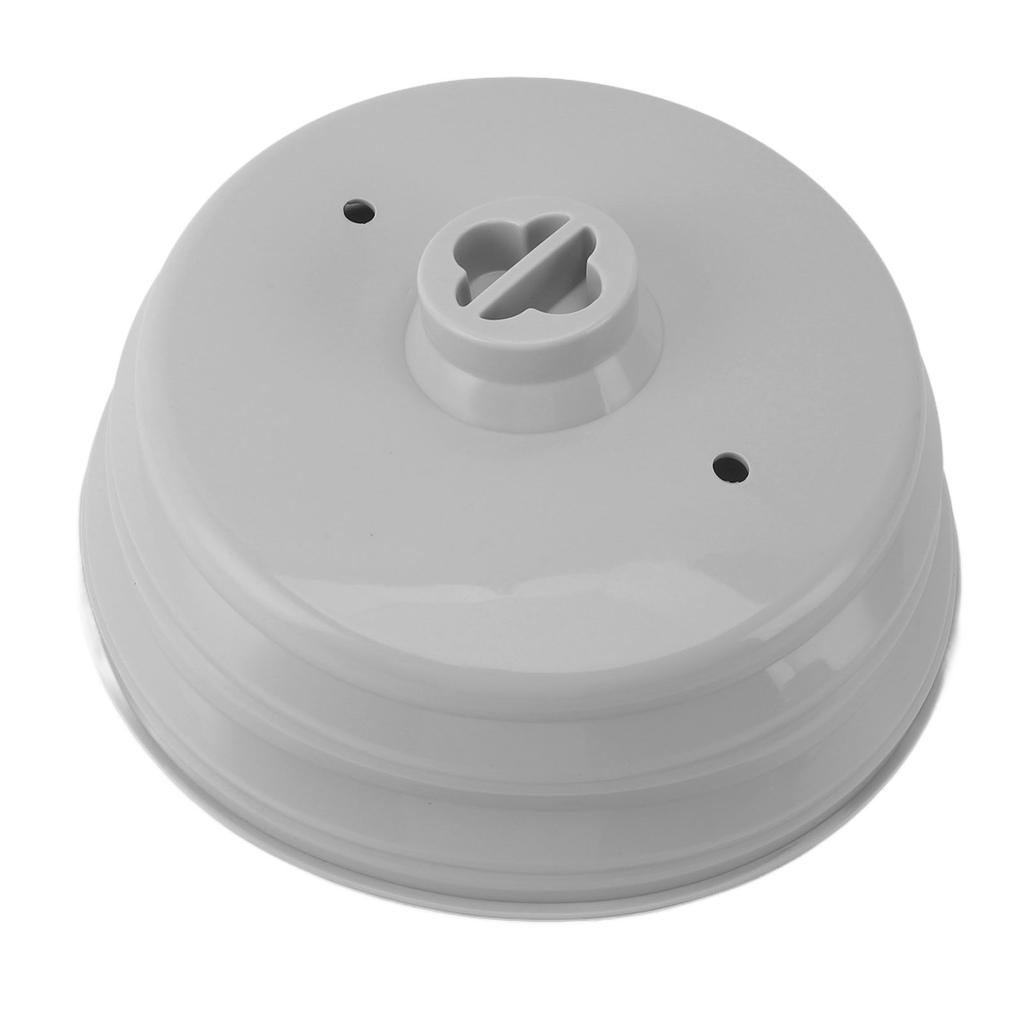 Silicone Microwave Lid 20 to 26cm Adjustable Dishwasher Safe Splatter Proof Food Plate with Grip Handle for Kitchen