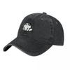 Cute Frog And Butterfly Baseball Caps Vintage Denim Washed Headwear Unisex Style Outdoor Running Hats