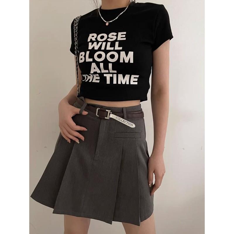 Brown No Versatile Hole Belt For Women 2024 Summer Korean Style Casual Essential Wear