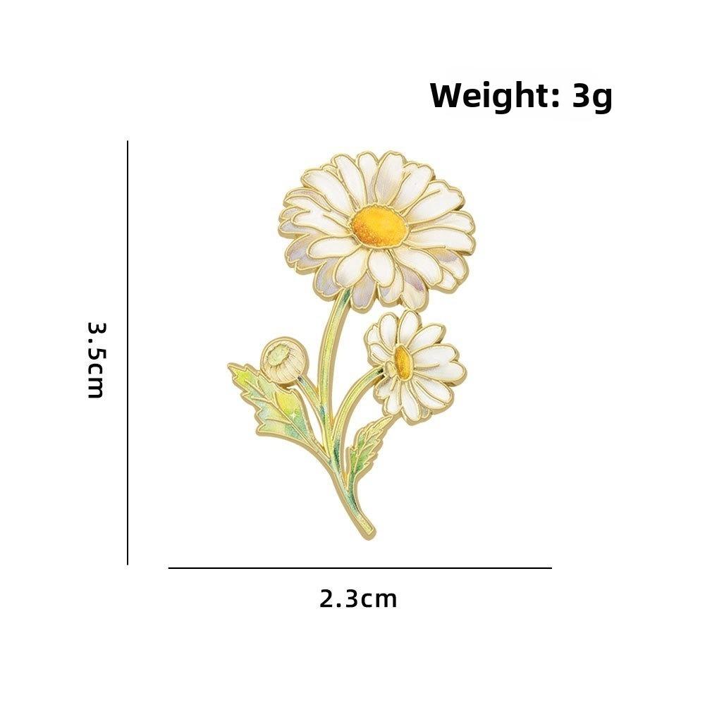 Botanical Design Enamel Flower Pins Enamel Material Lapel Brooches Plant Brooches For Women 1