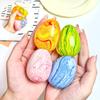Marble Egg Squishy Stress Ball: Soft Slow-Rise Fidget Toy with Colorful Swirl Patterns, Squeeze & Stretch for Relaxation
