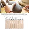 JR2 10  10Pcs DIY Wax Carving Pottery Shapers Tools Clay Sculpture Tools Set Accessories