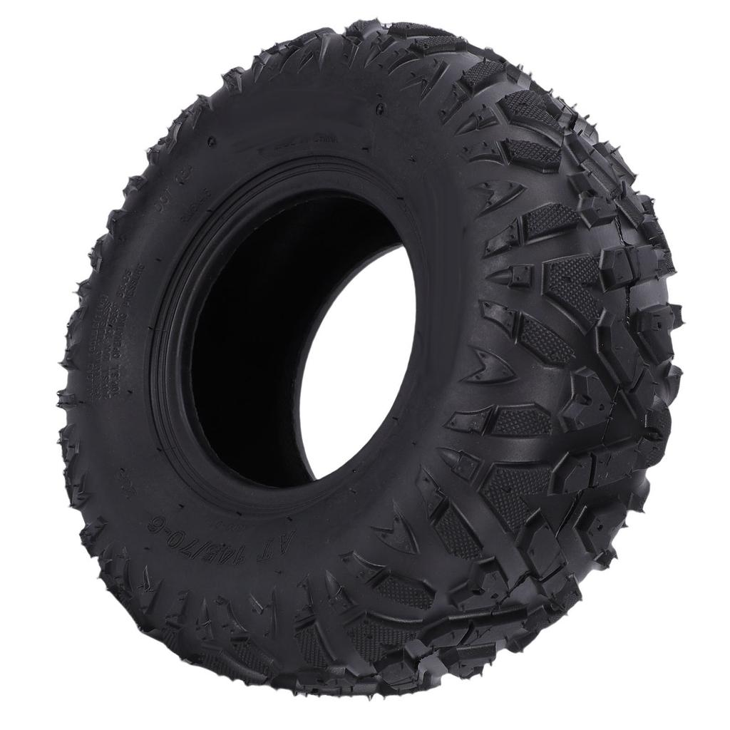 145 70 6 Tubeless Tire Multifunctional Rubber Tread Pattern Golf Cart Tire for ATV UTV Go Kart Mini Bike