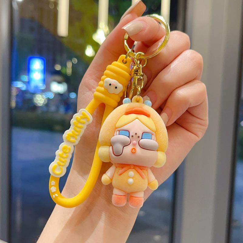 Crying Baby Keychain Flocked Girls Bag Pendant Blind Box Gift Car Key Chain Small Gift