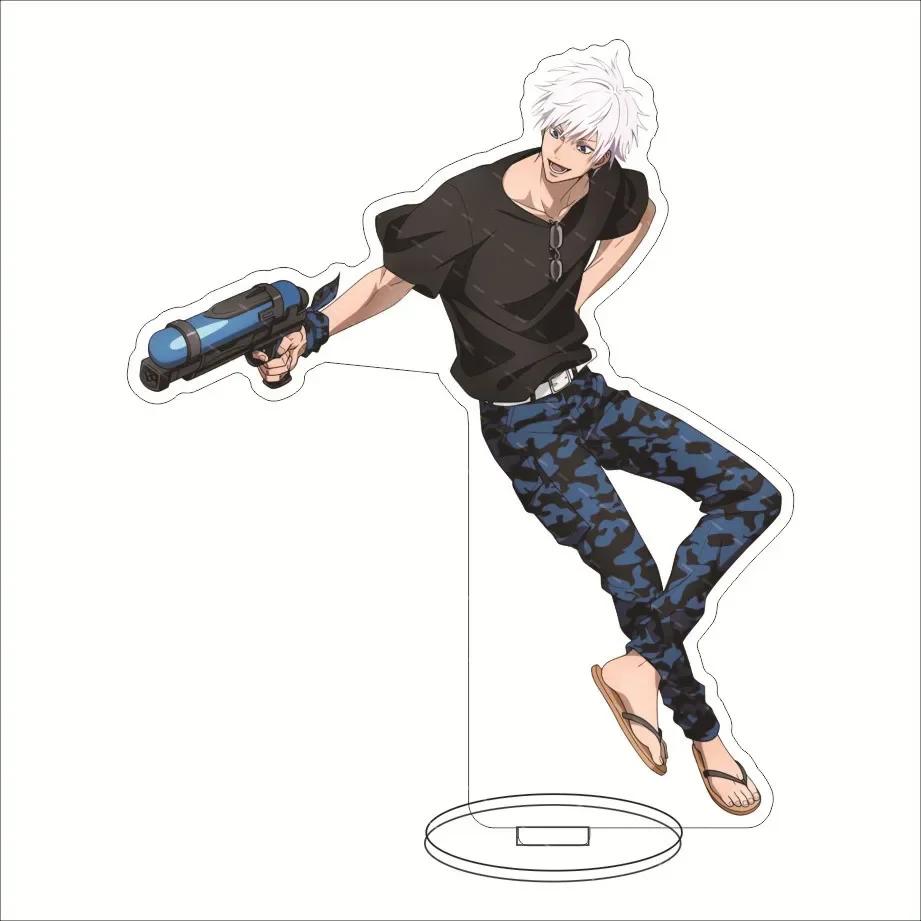 Jujutsu Kaisen 16cm Figure Acrylic Stand Set - Gojo Yuji Megumi Nobara Toge Maki Collectible Anime Figurines with Stand Ideal Gi