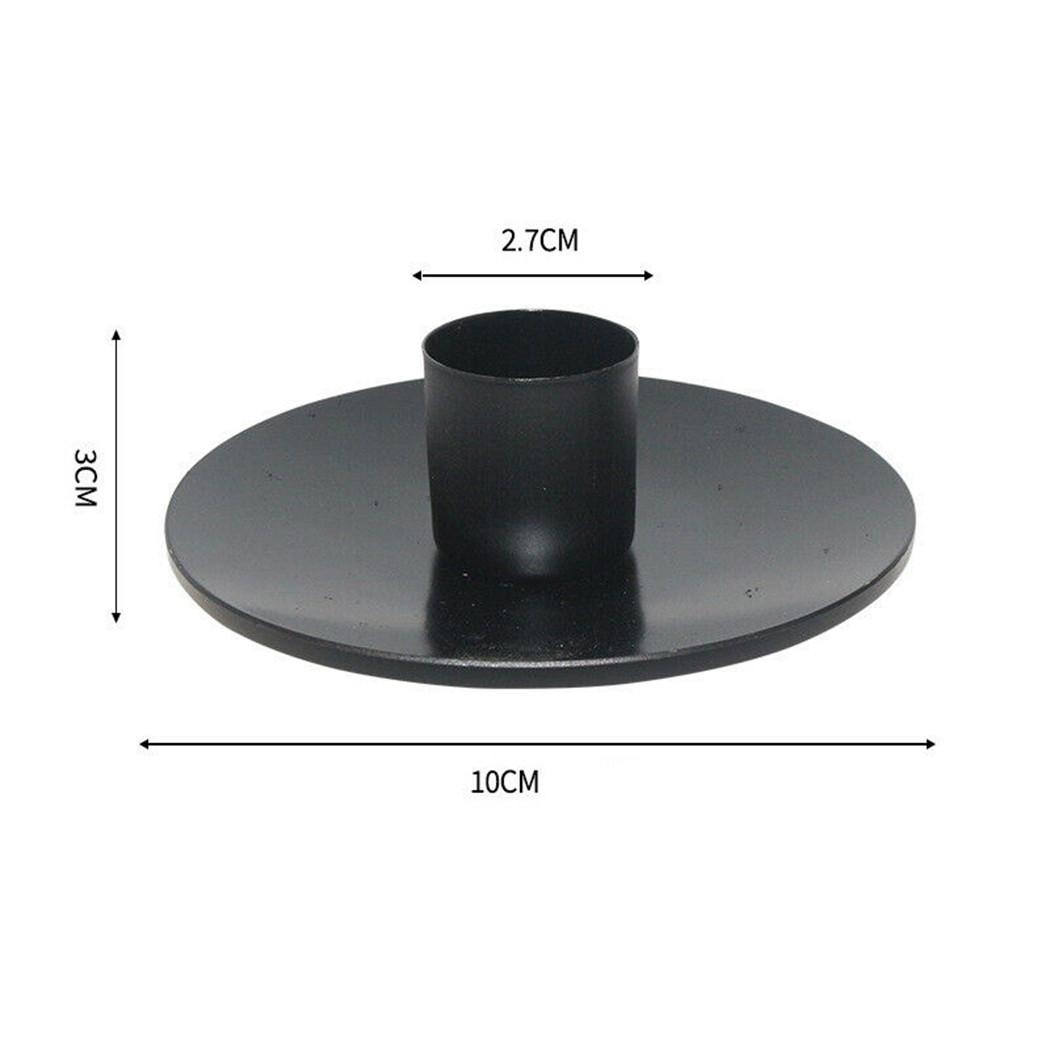 

Single Head Wrought Iron Candle Holder Candle Cup Candelabra Candle Decor New Large чёрный