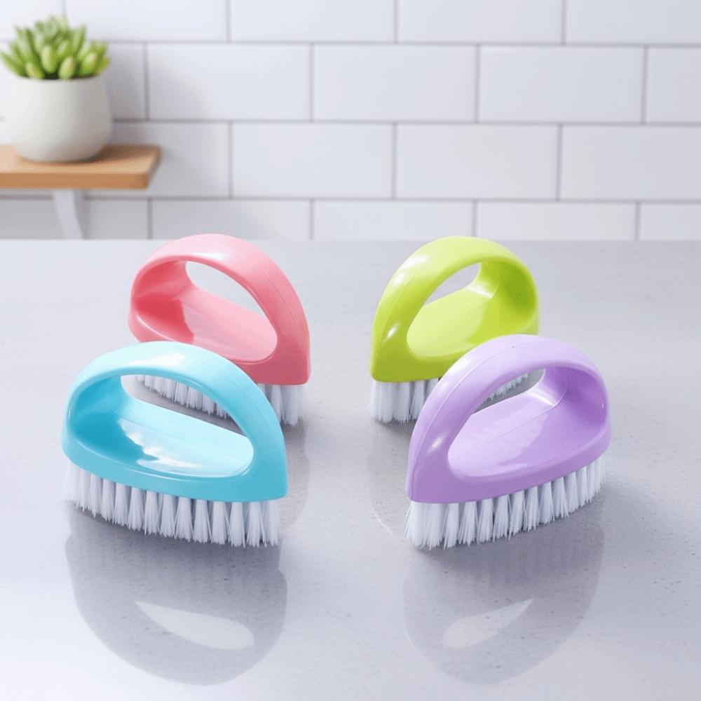 2PCS/SET Plastic Bathtub Brush Mini Laundry Scrubbing Brush Cleaning Brush  Bathroom