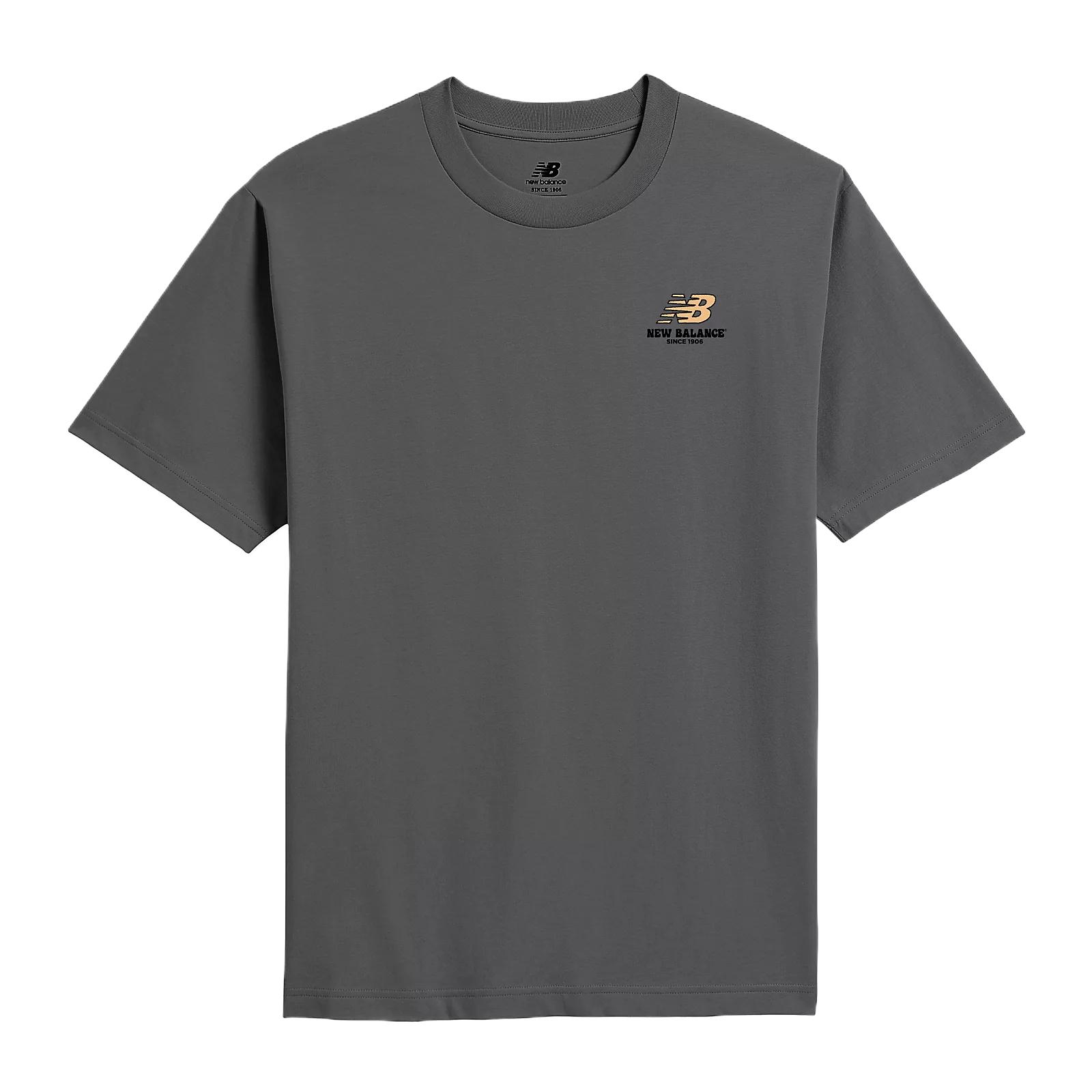 New Balance T Shirts Men s Castle Gray Crew Neck Moderate MT61Y00B-CAS L