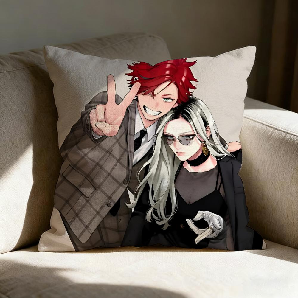 Hot Anime G-Gokurakugai Pillow Case Pillowcase, Double-sided Printed, Sofa Cushion, Bedroom Headboard Pillow