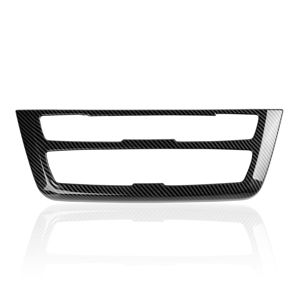 For BMW F30 F31 F34 3GT F32 F33 F36 Center Console CD/Volume Knob Adjust Panel Cover Trim Accessories, Carbon Fiber ABS Sticker