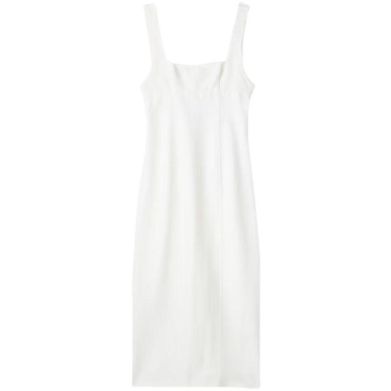 

Fashion Style Summer New Arrival Fashion Trendy Women s Clothing Slim Looking Linen Midi Skirt Dress 4688330 712 White XS