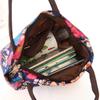 Yousheng Floral Tote Bag Reusable Oxford Cloth Shopping Tote Stylish Handbag Purse for Women Commuting Picnic Camping