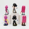 6 Stück/Set Kpop Dämonenjäger Figur Modell Spielzeug PVC Cartoon Gaming Peripheriegeräte Schreibtischdekoration Sammelfiguren Modell Spielzeug Geschenk