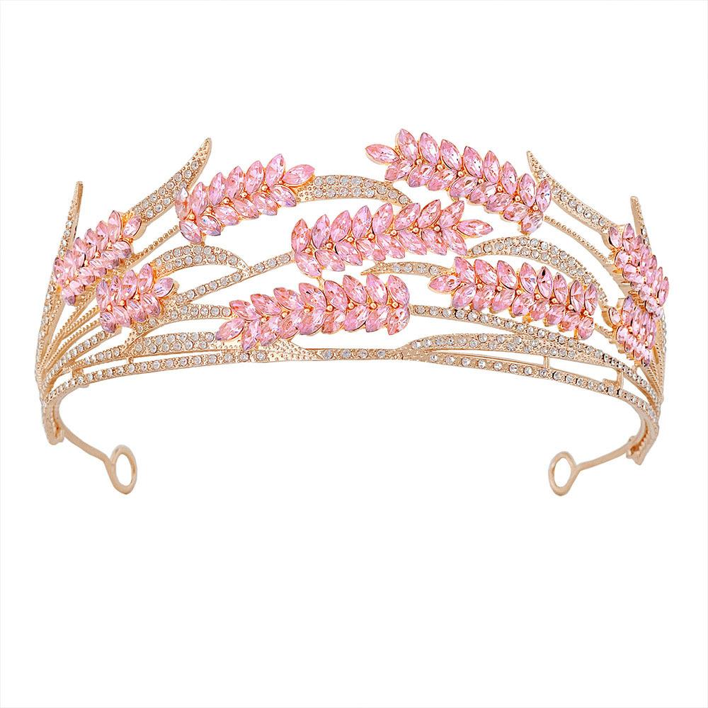 

Baroque Crown Bride Princess Wedding Dress Headdress Simple and Elegant Queen Wedding Adult Ceremony Birthday Headdress
