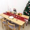 New Kitchen Table Decoration Props Knitted Fabric Tassel Santa Claus Table Runner Insulation Mat Cartoon Tablecloth