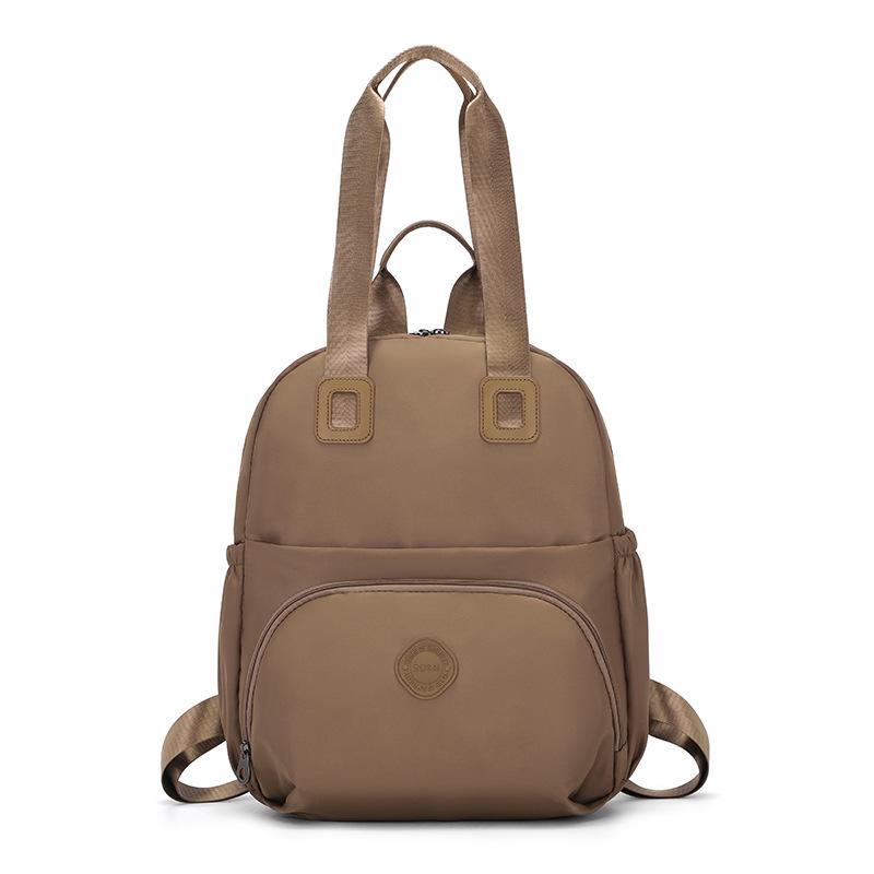 

Backpack Women s Casual Large Capacity Travel Backpack Multifunctional Shoulder Bag Lightweight College Student School Bag коричневый