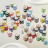 20/50/100 Pieces Large Hole Beads Mixed Color Rhinestone European Beads Large Hole Fairy Wand Garden  Craft Spacer Beads DIY Charms Making Supplies