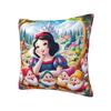 Disney Schneewittchen und die sieben Zwerge Kissenbezug Cartoon Fantasy Film Anime Weiches Luxus-Kissen für Sofa Heimdeko